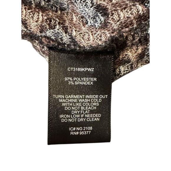 Sanctuary Animal Print Cowl Neck Brown Leopard Pullover Knit Top Sweater 1X - Picture 8 of 8